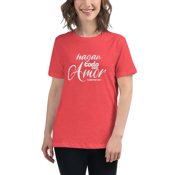 T-shirt Hagan todo con amor - Mujer